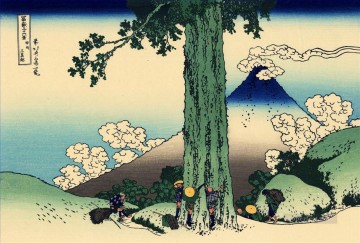  Hokusai Pintura al %C3%B3leo - paso de mishima en la provincia de kai Katsushika Hokusai Ukiyoe